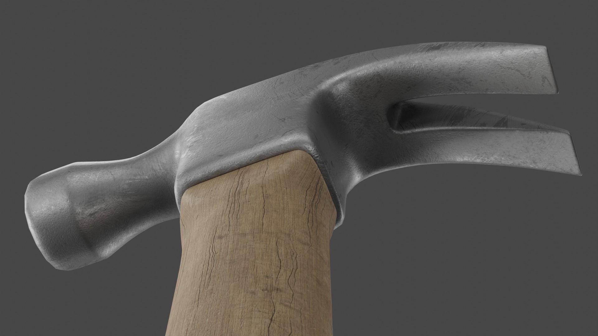 Claw Hammer PBR Model 3D model_3