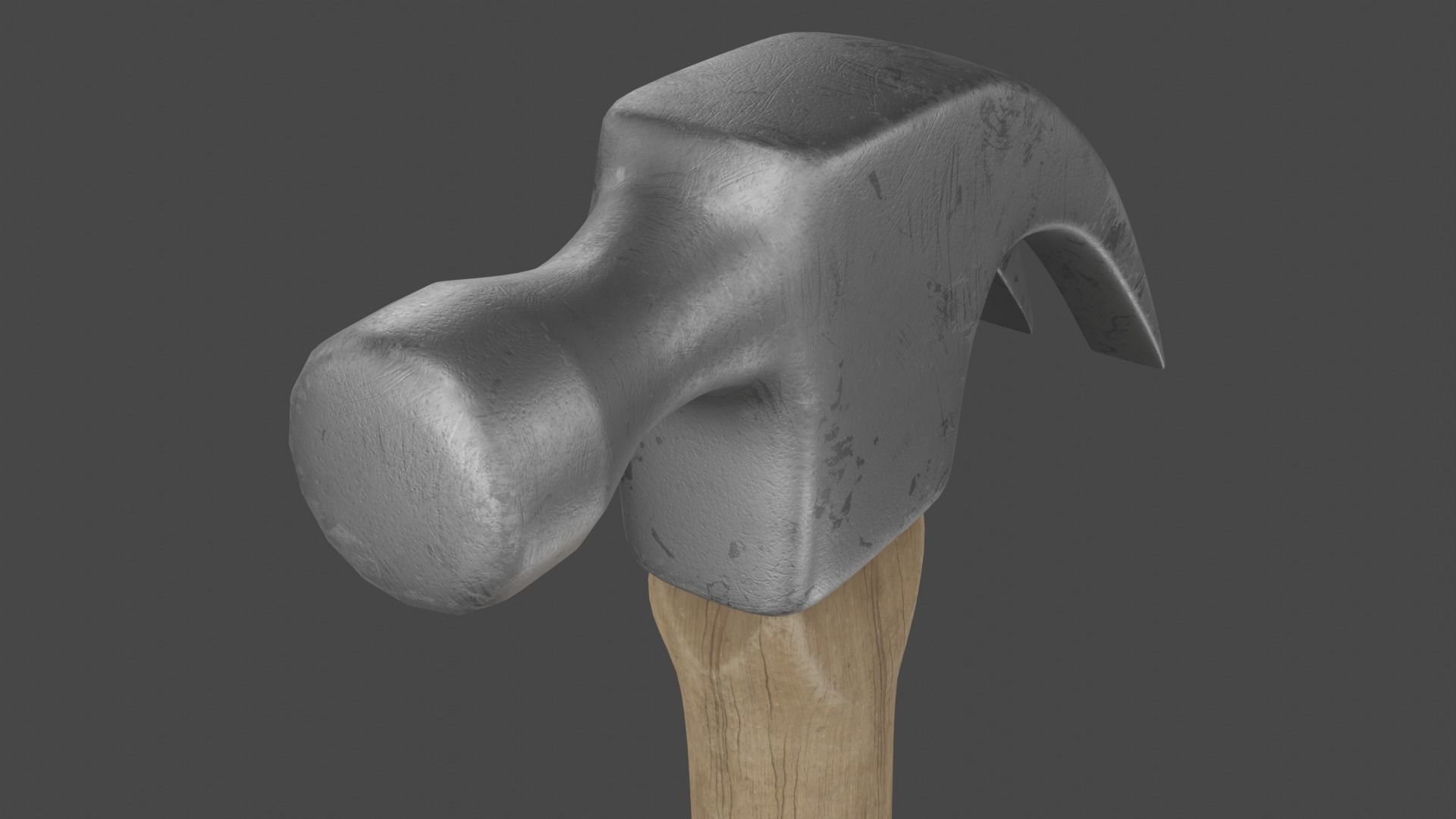 Claw Hammer PBR Model 3D model_2