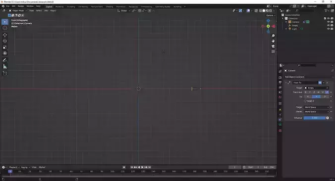 a camera that always look in the direction of the entry
