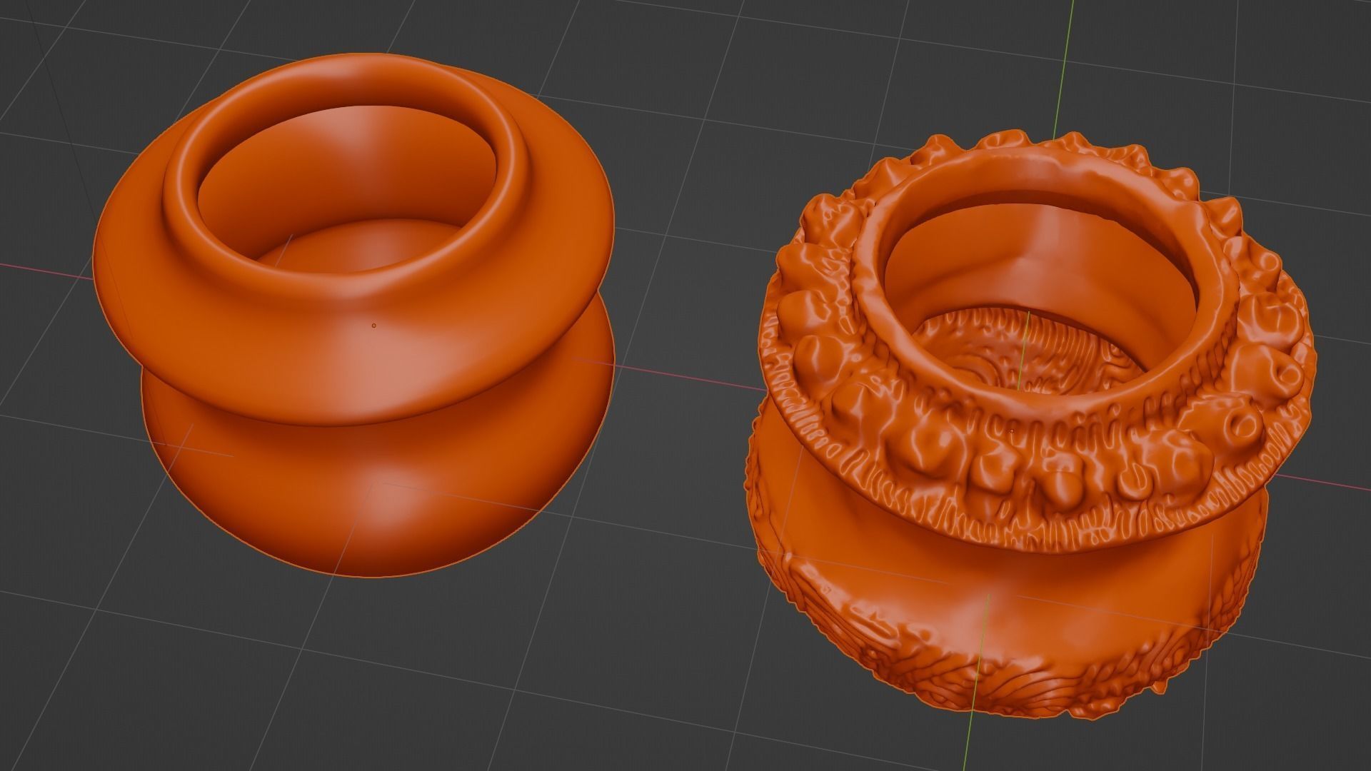 Antique Detailed Terracotta Vases Set 3D print model_19