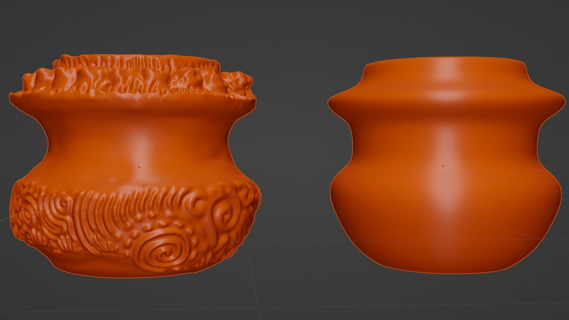 Antique Detailed Terracotta Vases Set 3D print model_8
