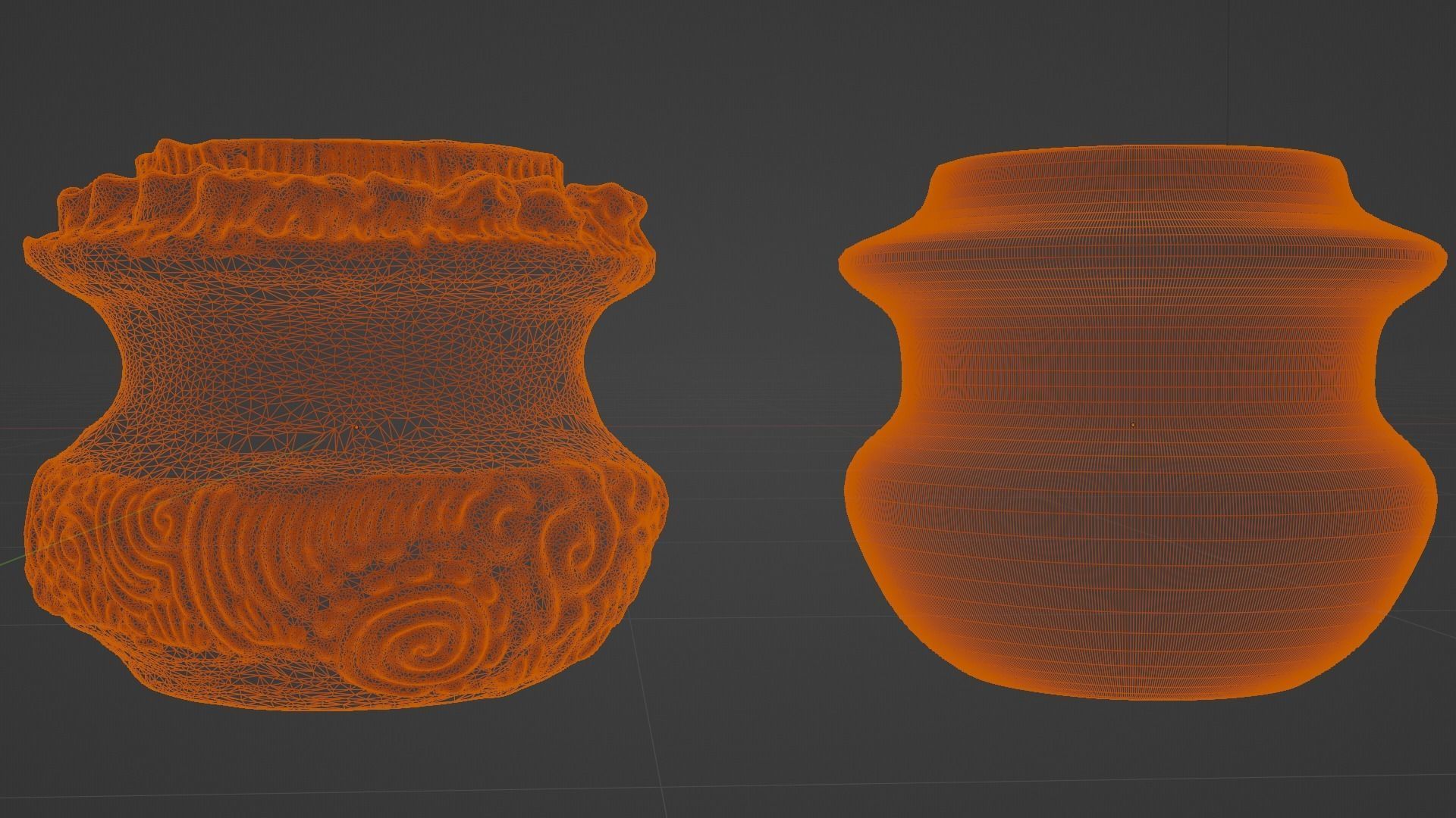 Antique Detailed Terracotta Vases Set 3D print model_10