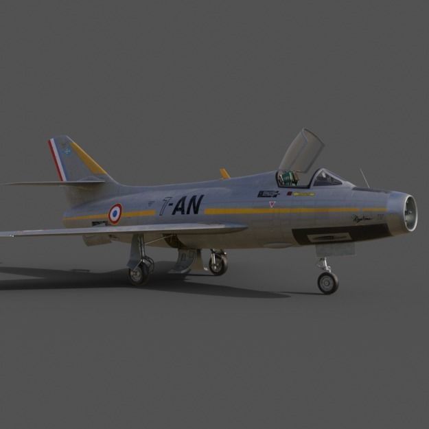 MYSTERE IV  N 117  Provence Nancy Free 3D model_1