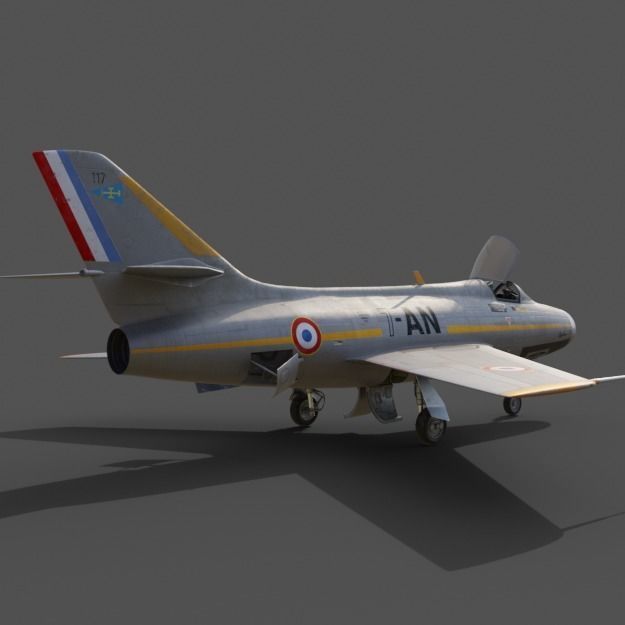 MYSTERE IV  N 117  Provence Nancy Free 3D model_3
