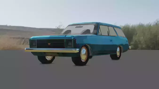  car chevrolet opala caravan low poly