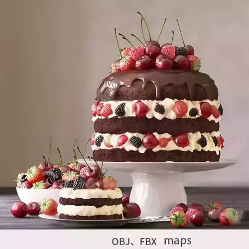 High detailed CAKE Chocolate 