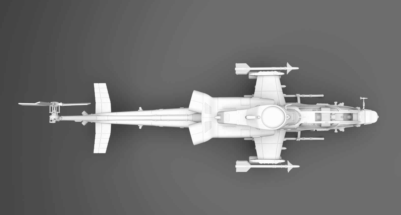 Ah1z Viper Scale model  3D print model_3
