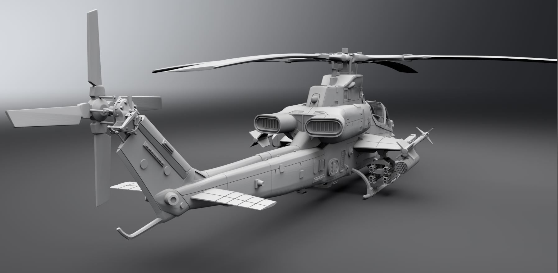 Ah1z Viper Scale model  3D print model_2