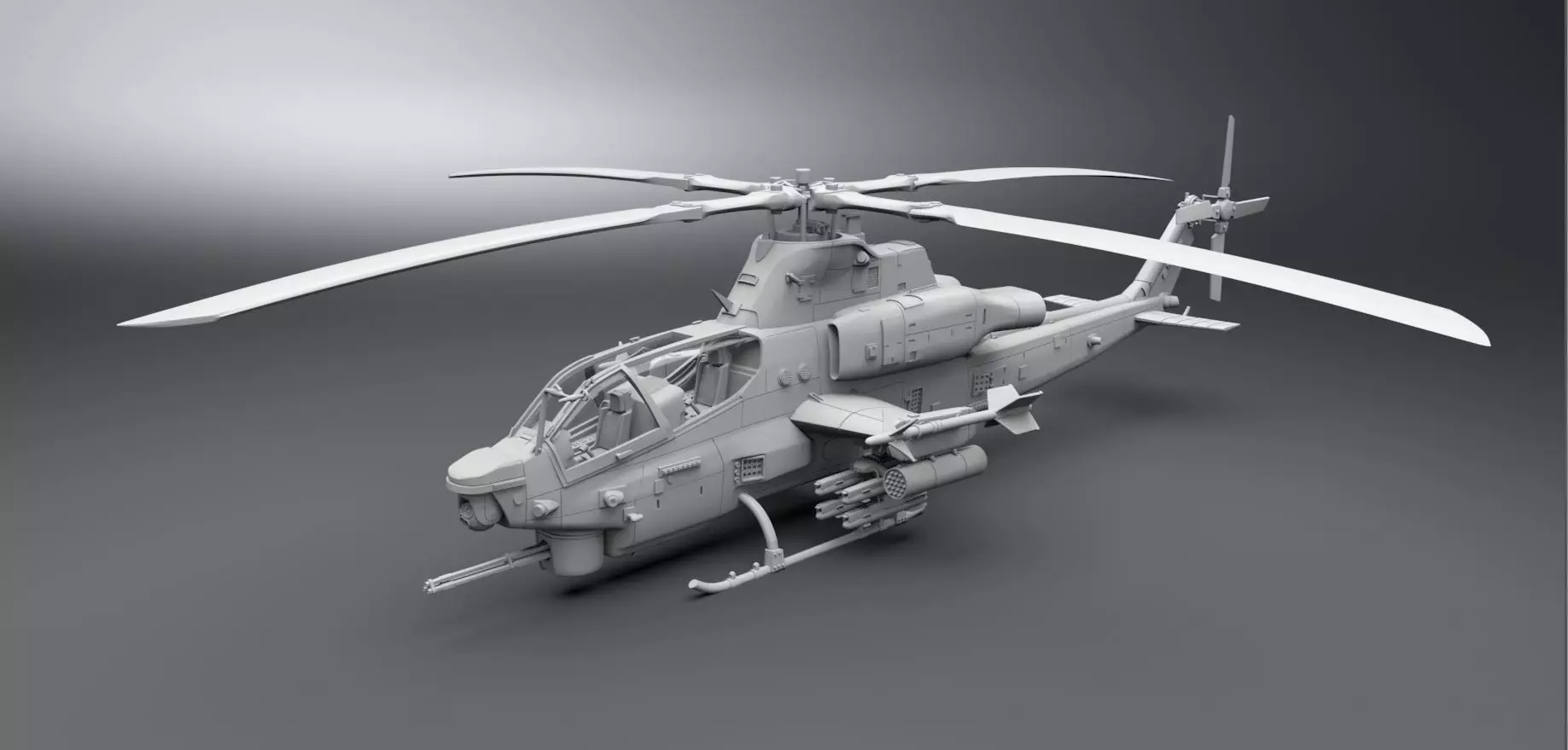 Ah1z Viper Scale model  3D print model_0