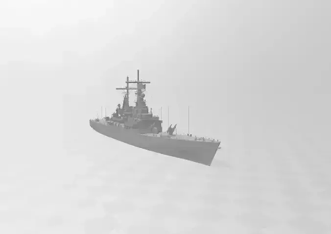 usn Virginia class cruiser 3D print model usn Virginia class cruiser 3D print model