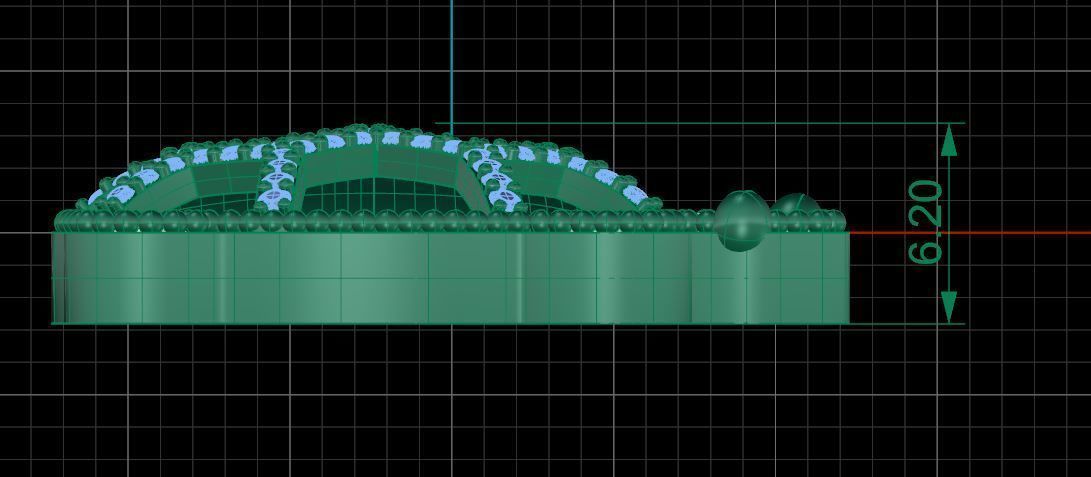 Turtle pendant 3D print model_4