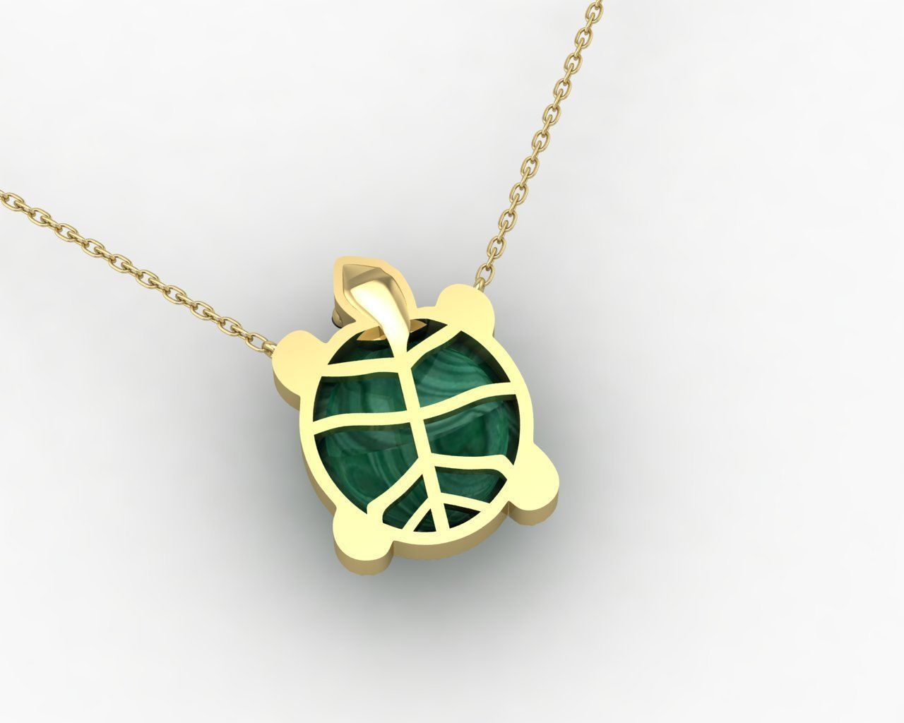 Turtle pendant 3D print model_1