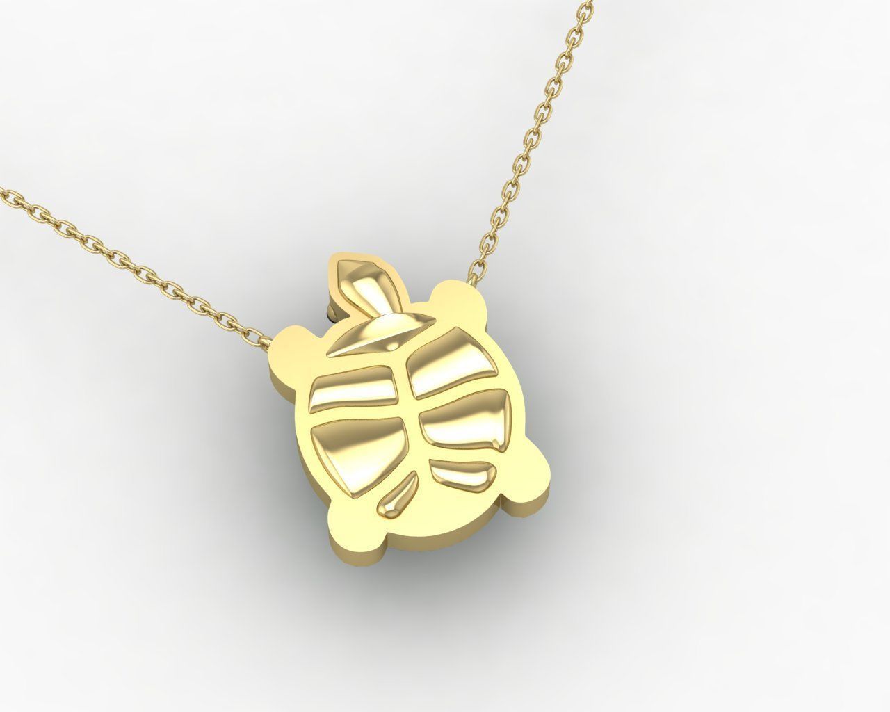 Turtle pendant 3D print model_2