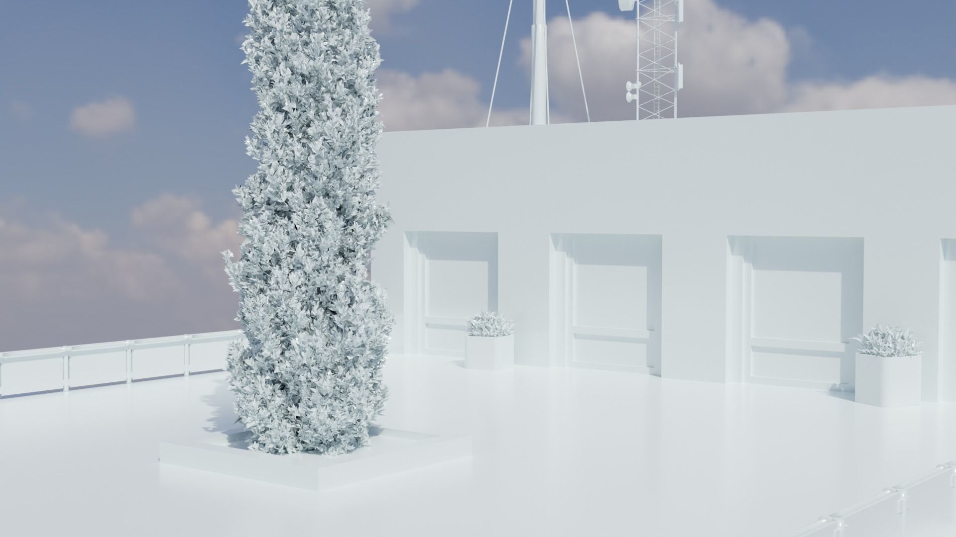 modern skyscraper showroom 3D model 3D model_15