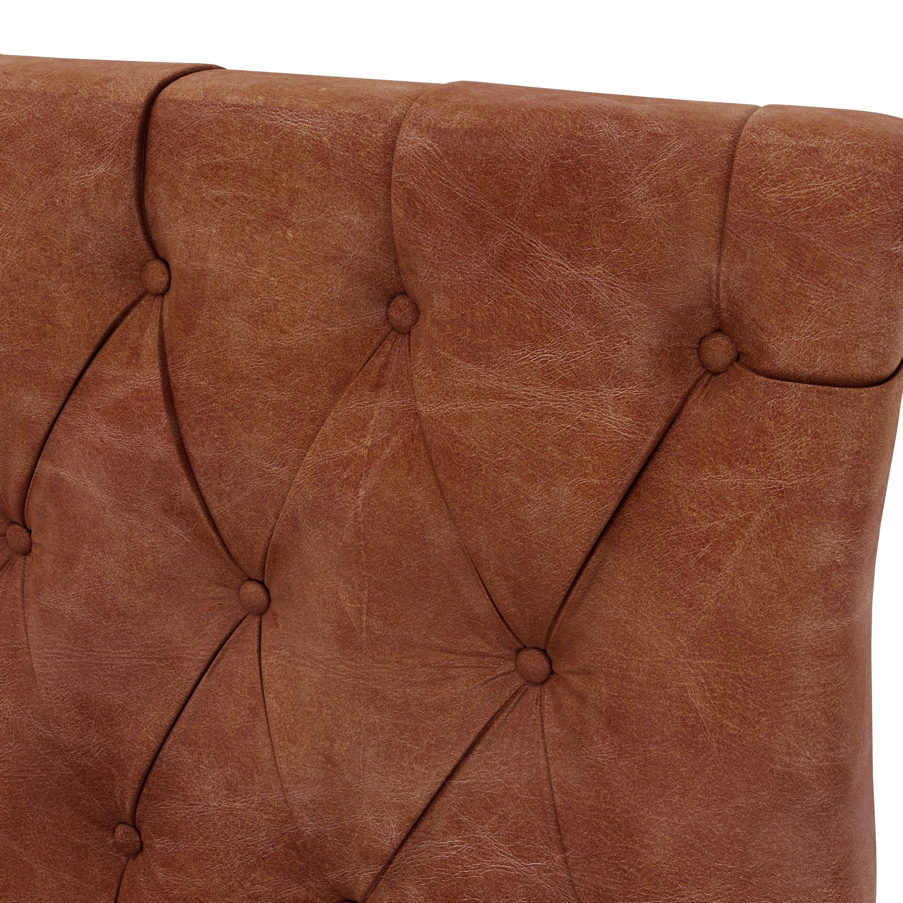 Leather Wing Chair 3D model_10