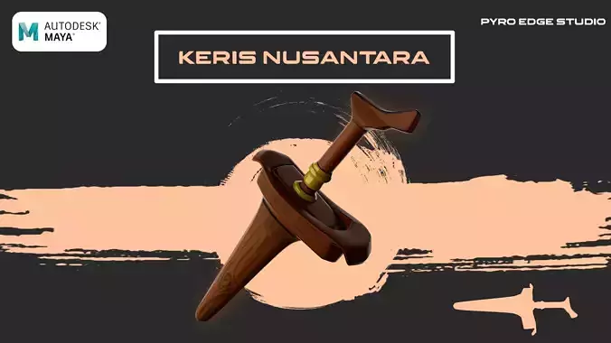 KERIS NUSANTARA FULLY RIGGED Free 3D model