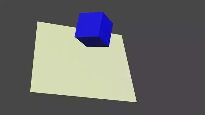 3D cube dispersion animation 3D model