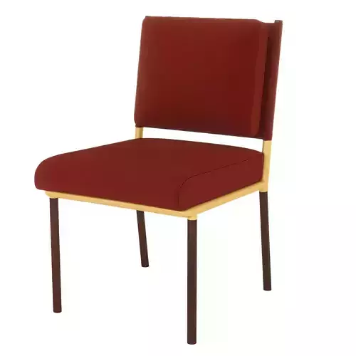 Opera Dining Chair in Metal and Fabric