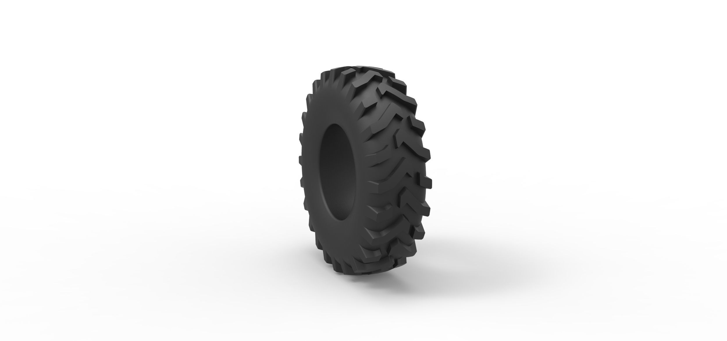 Offroad tire 83 Scale 1 to 25 3D print model_7