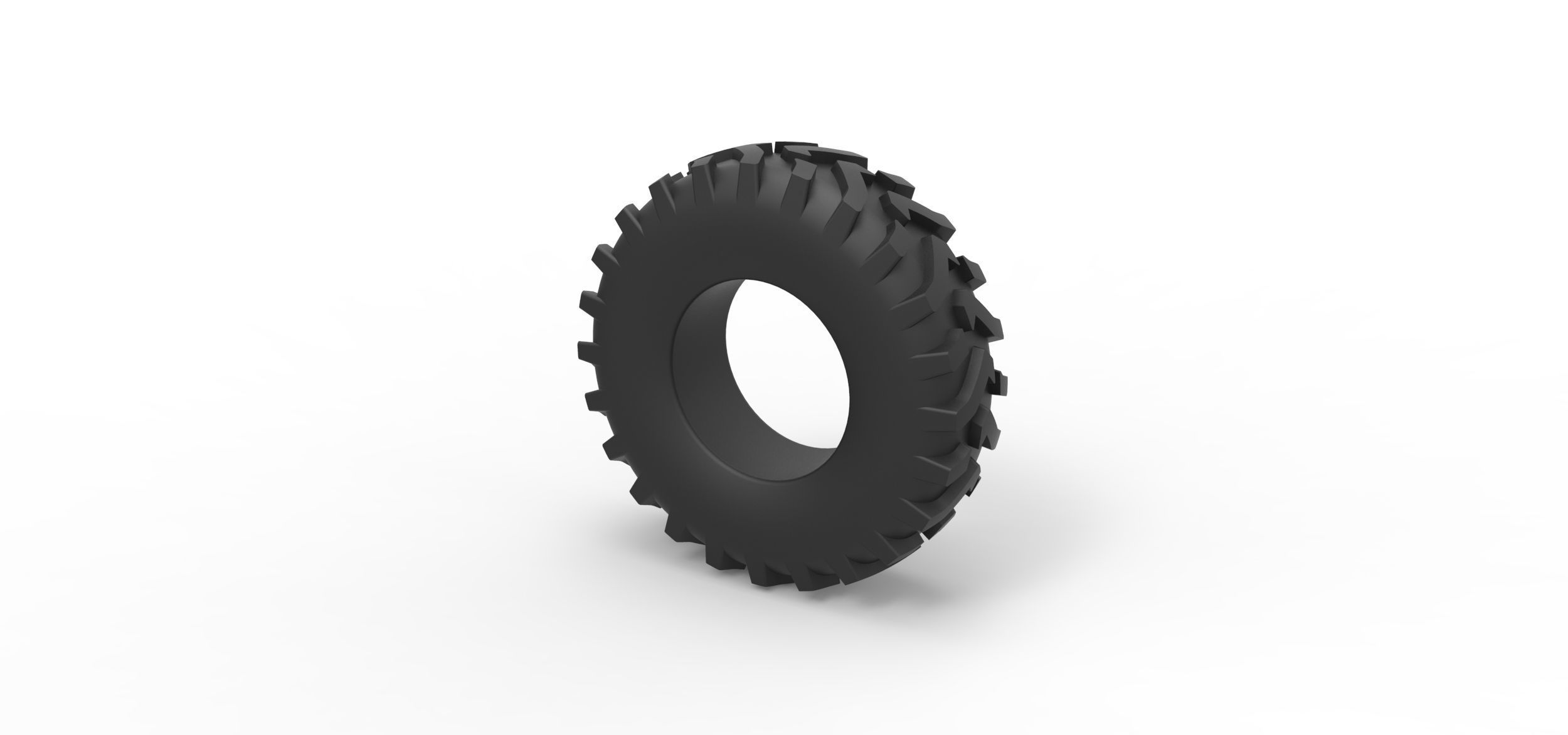Offroad tire 83 Scale 1 to 25 3D print model_6