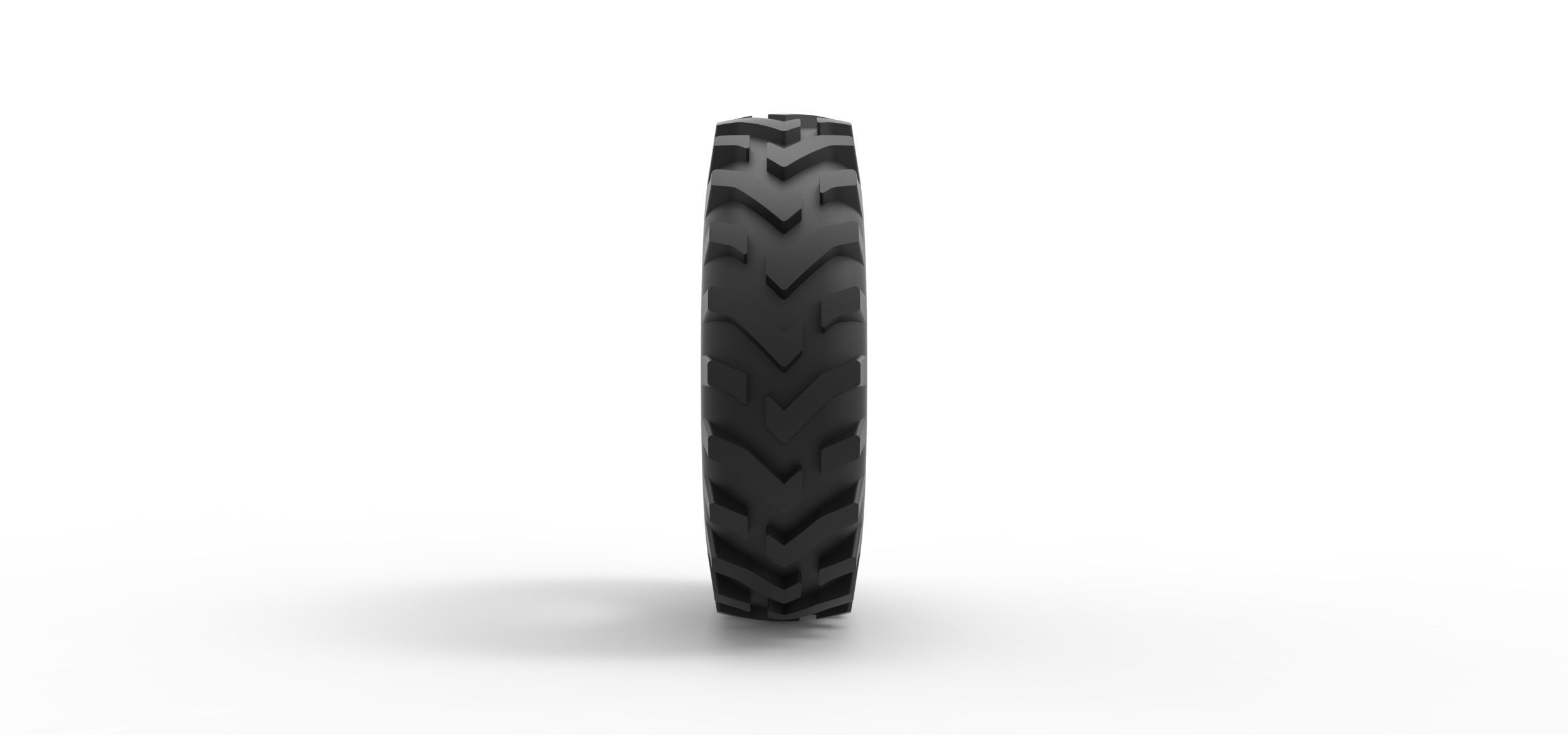 Offroad tire 83 Scale 1 to 25 3D print model_3