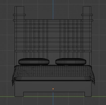 A Bed 3D model_4