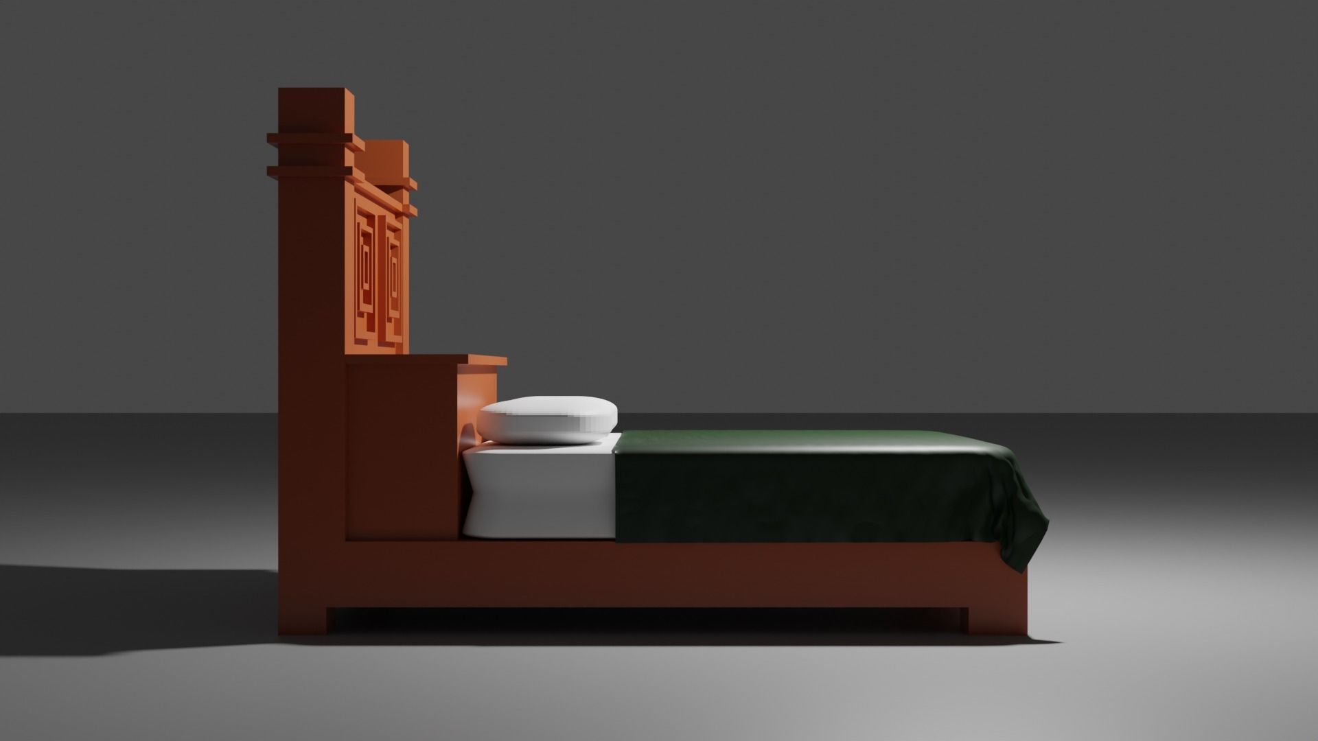 A Bed 3D model_2