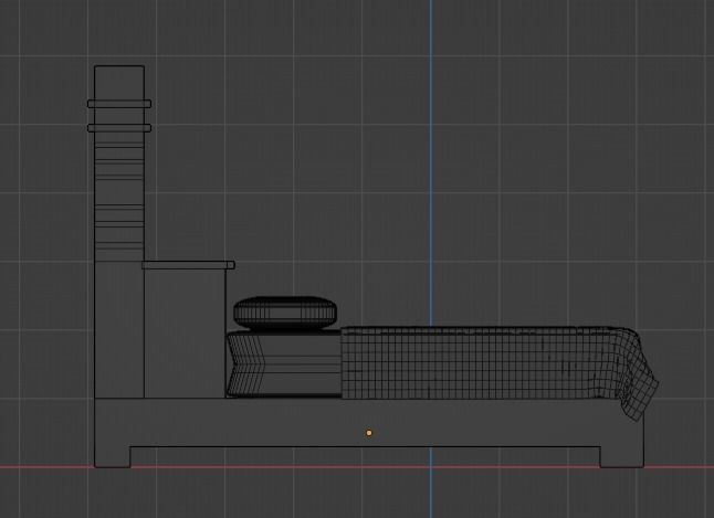 A Bed 3D model_5