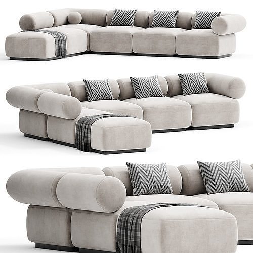 OFFO Modular sofa By annud 3d model 3D model