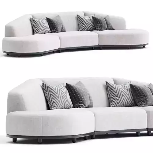 Arcolor Sofa Curved Version 3D model