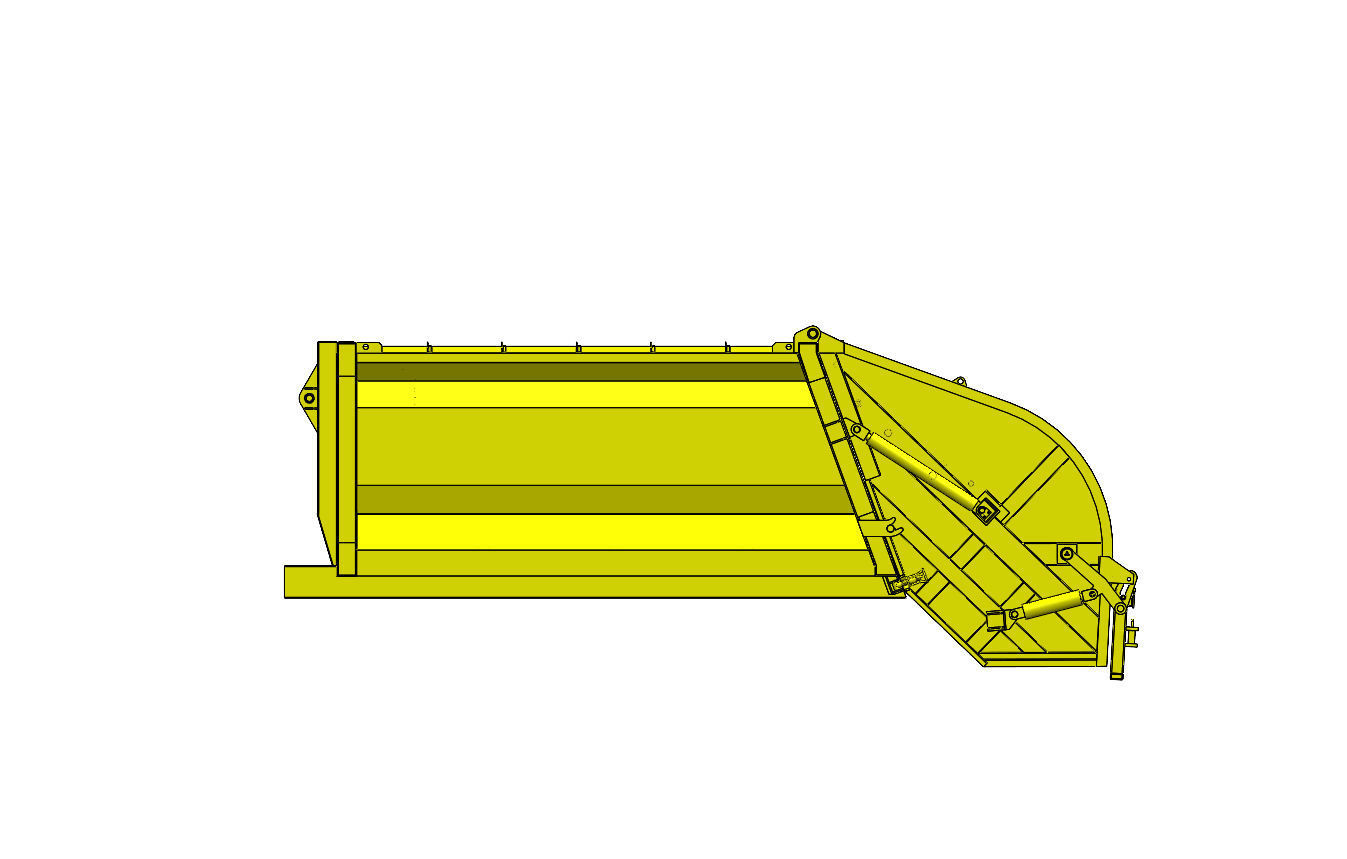 Refuse Compactor Vehicle 14 CuM Capacity 3D model_1
