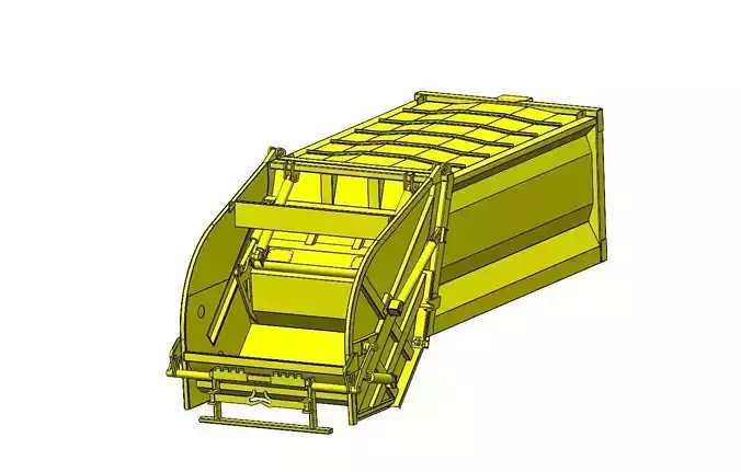 Refuse Compactor Vehicle 14 CuM Capacity 3D model