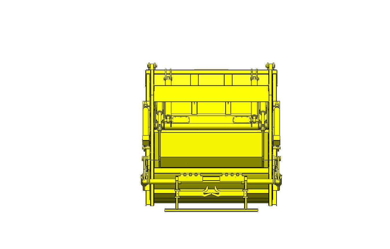 Refuse Compactor Vehicle 14 CuM Capacity 3D model_2