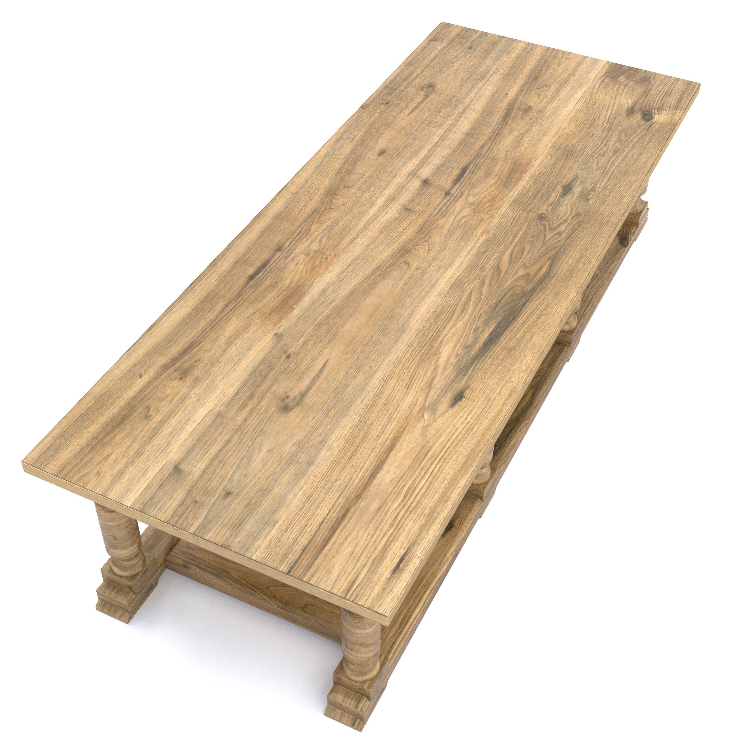 Castle Style Dining Table 3D model_5