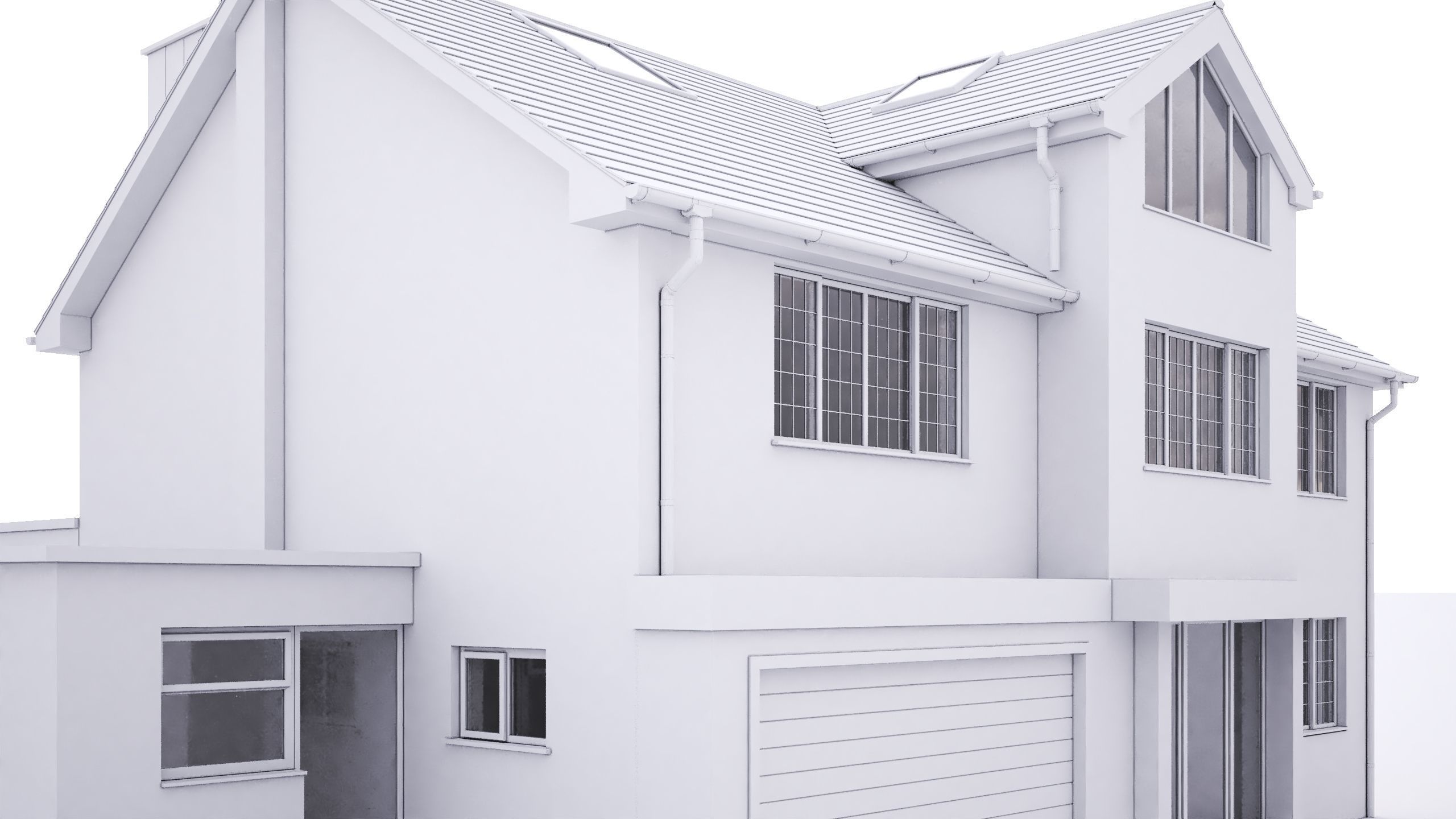 British House Garden Way 3D model_3