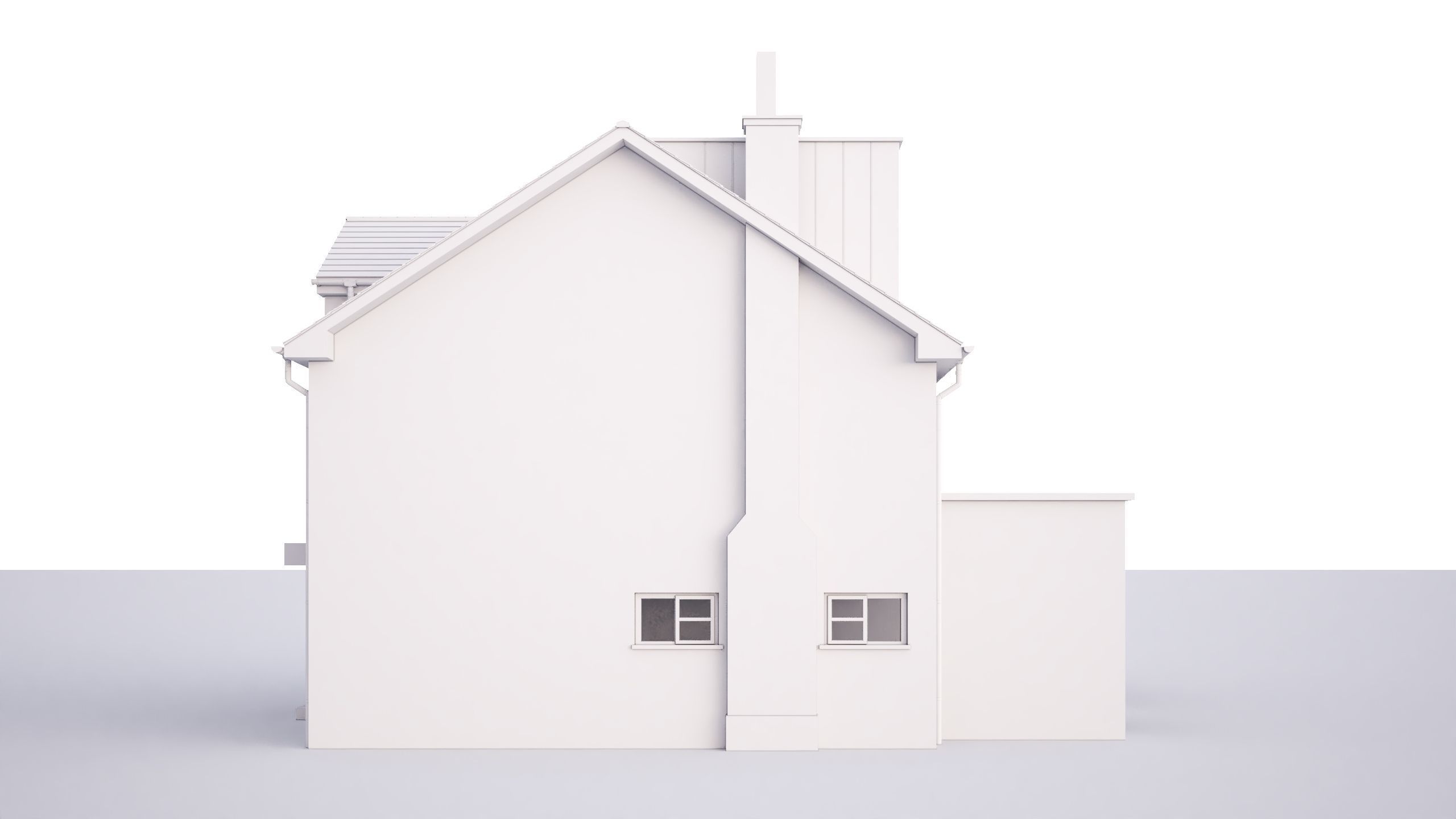 British House Garden Way 3D model_4