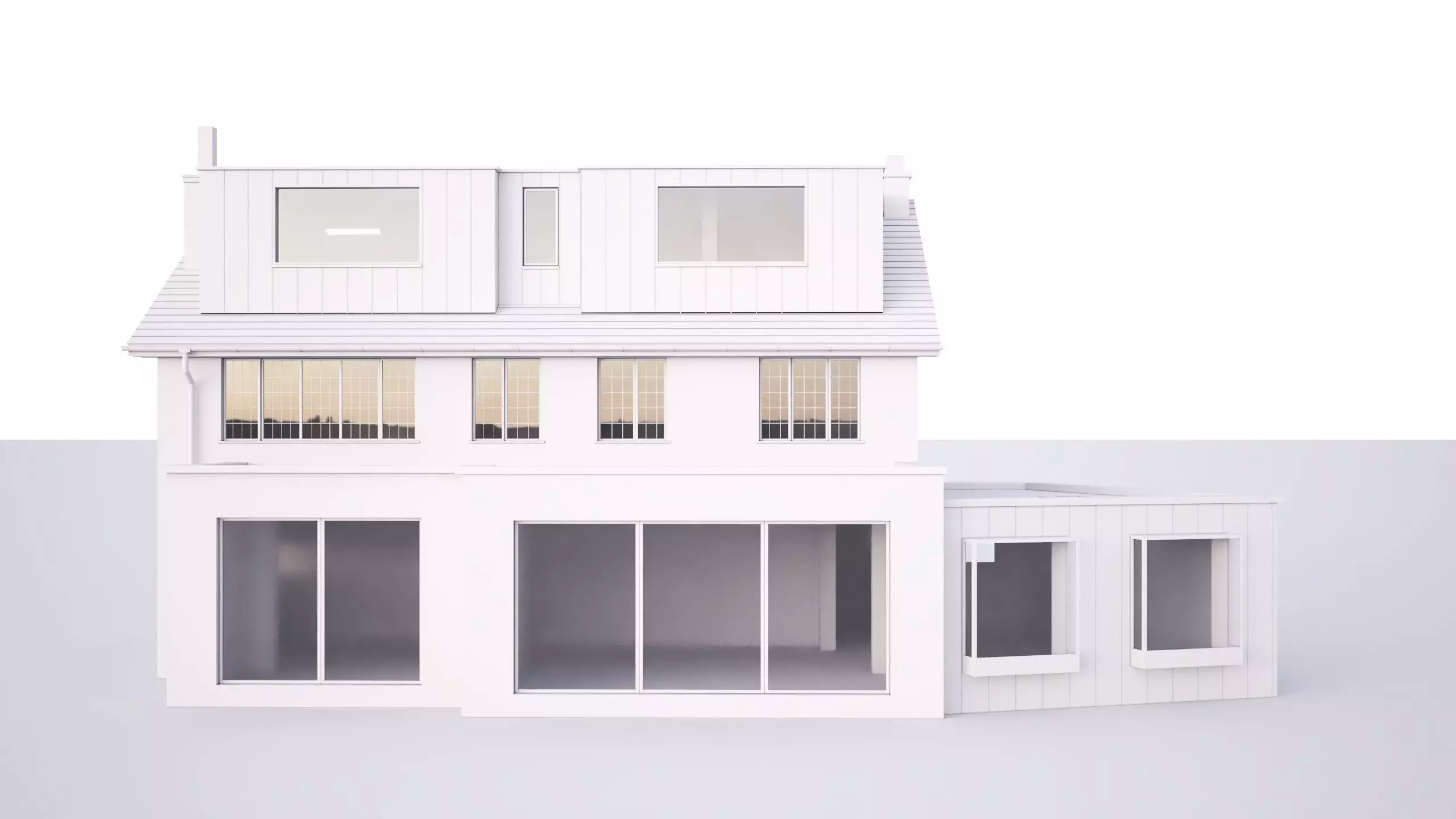 British House Garden Way 3D model_0