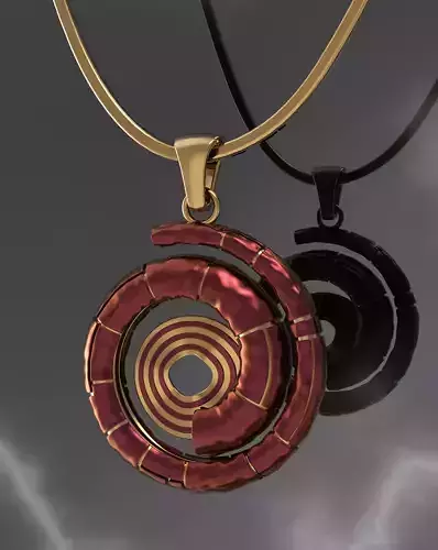 Pendant spiral v1 3D print model