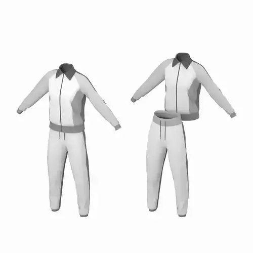 Woman Sportswear 10 Low Poly Base Mesh 3D model