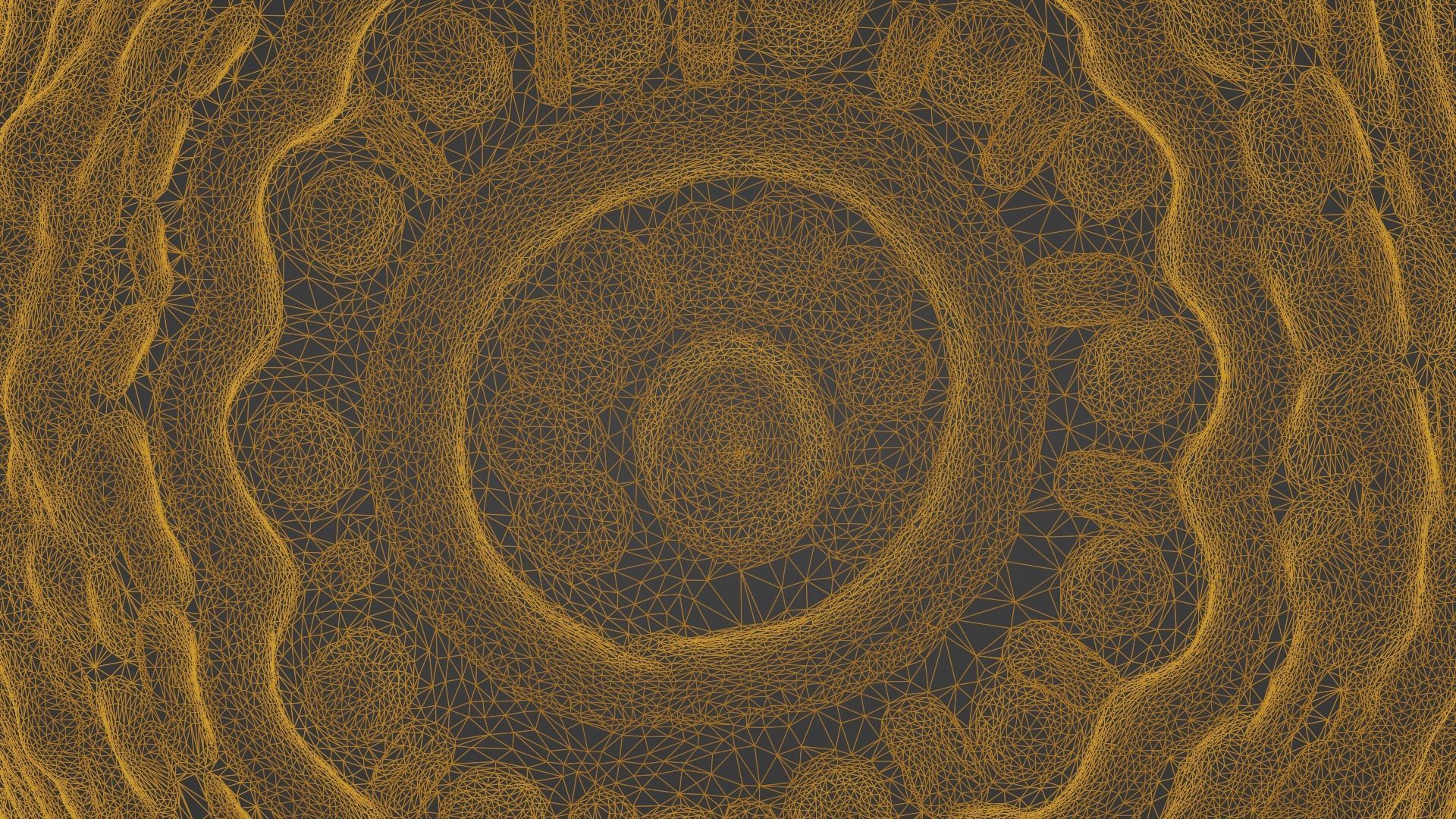 Antique Terracotta Pot with sculpted flowers mandala details 3D model_23
