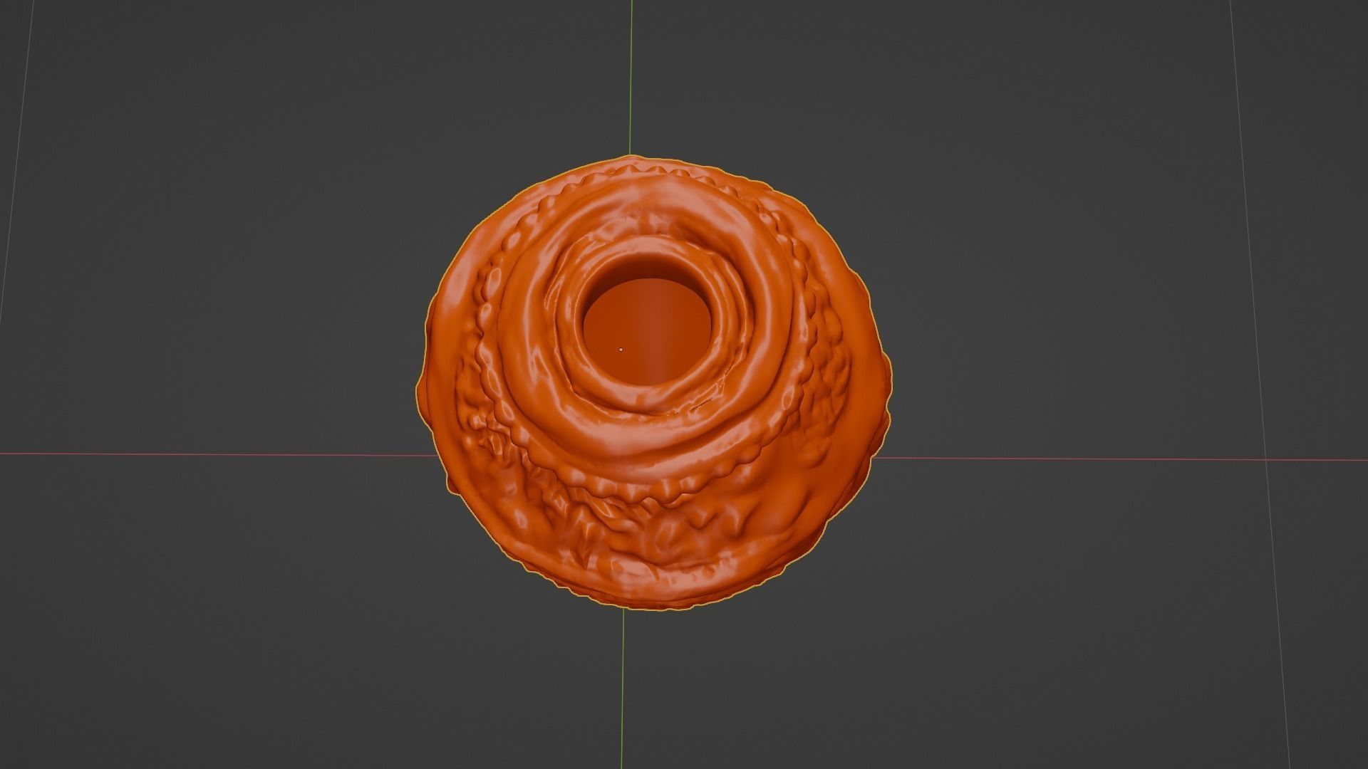 Antique Terracotta Pot with sculpted flowers mandala details 3D model_20