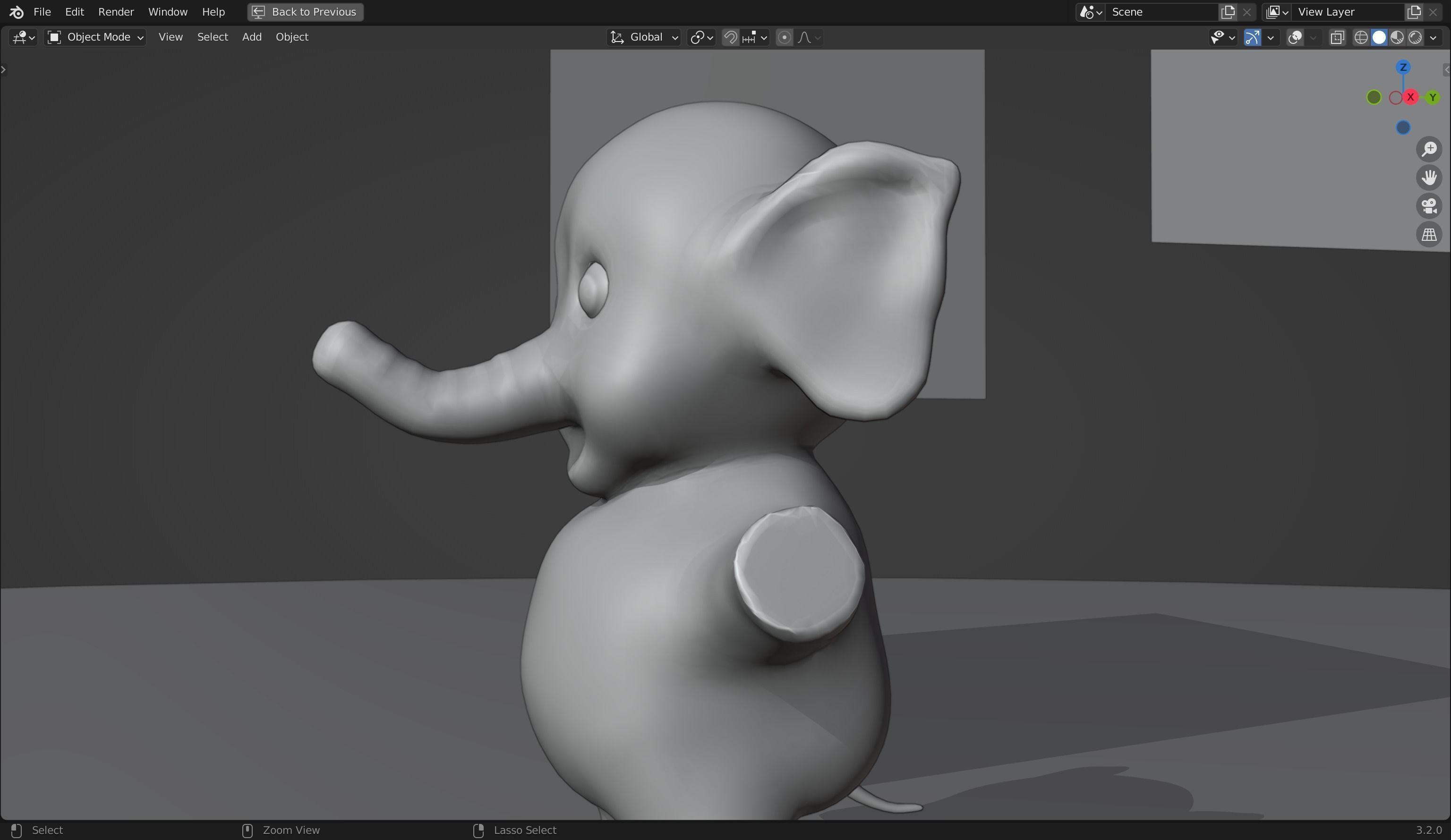 Elephant 3D Model Inspired by a book of Roberts Elizabeth Low-poly 3D model_7