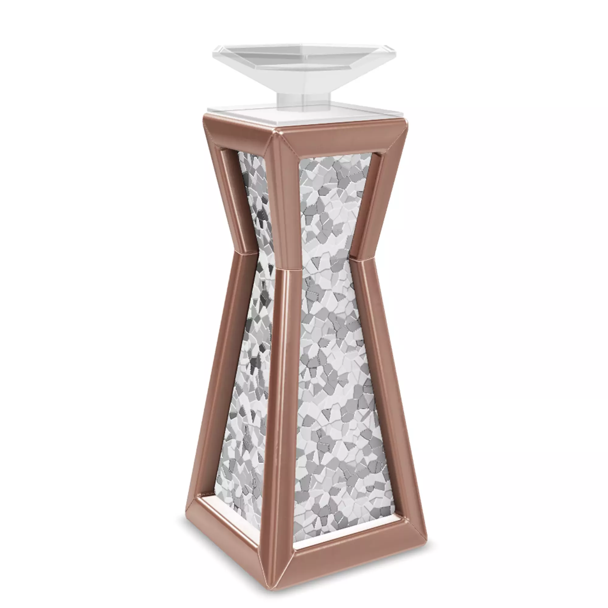 Geometric Candle Holder 9 Low-poly 3D model_0