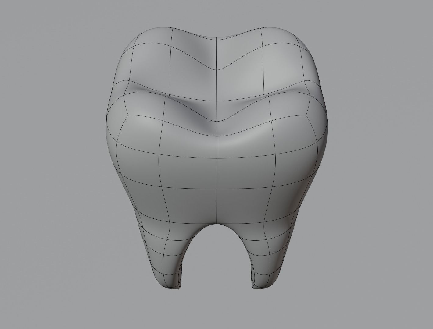 Tooth 3D model  Low-poly 3D model_9