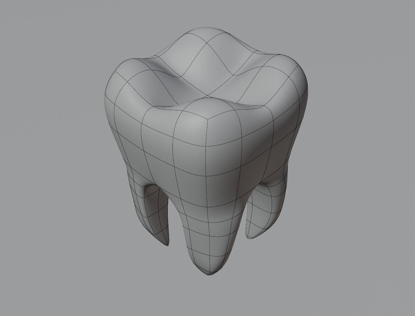 Tooth 3D model  Low-poly 3D model_18