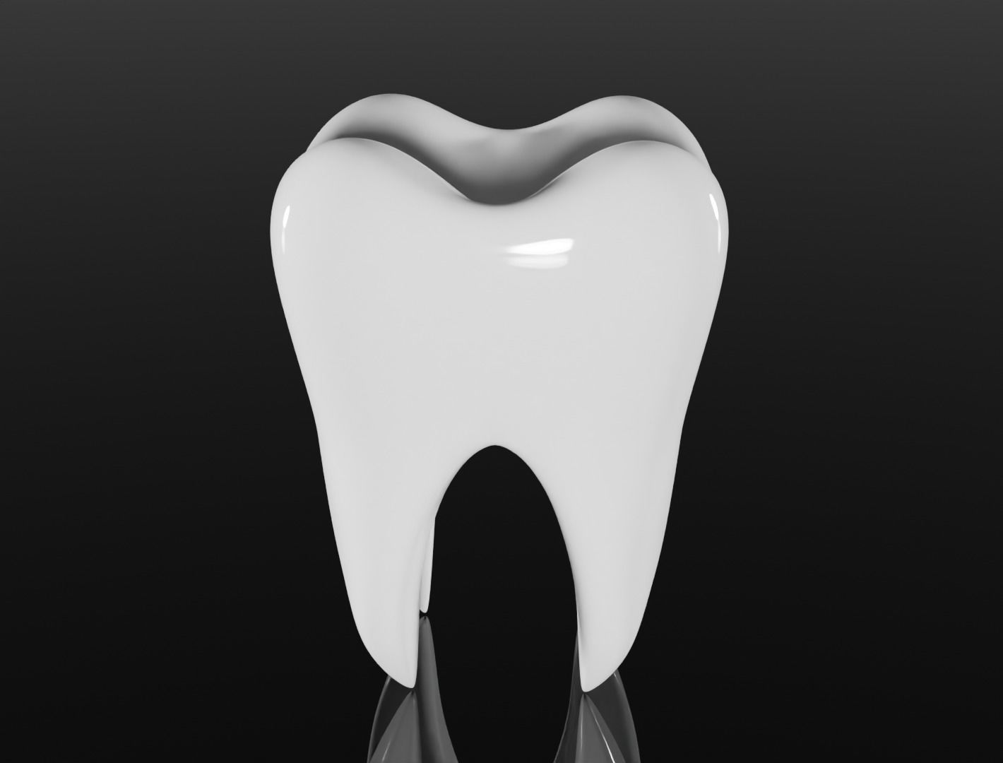 Tooth 3D model  Low-poly 3D model_5