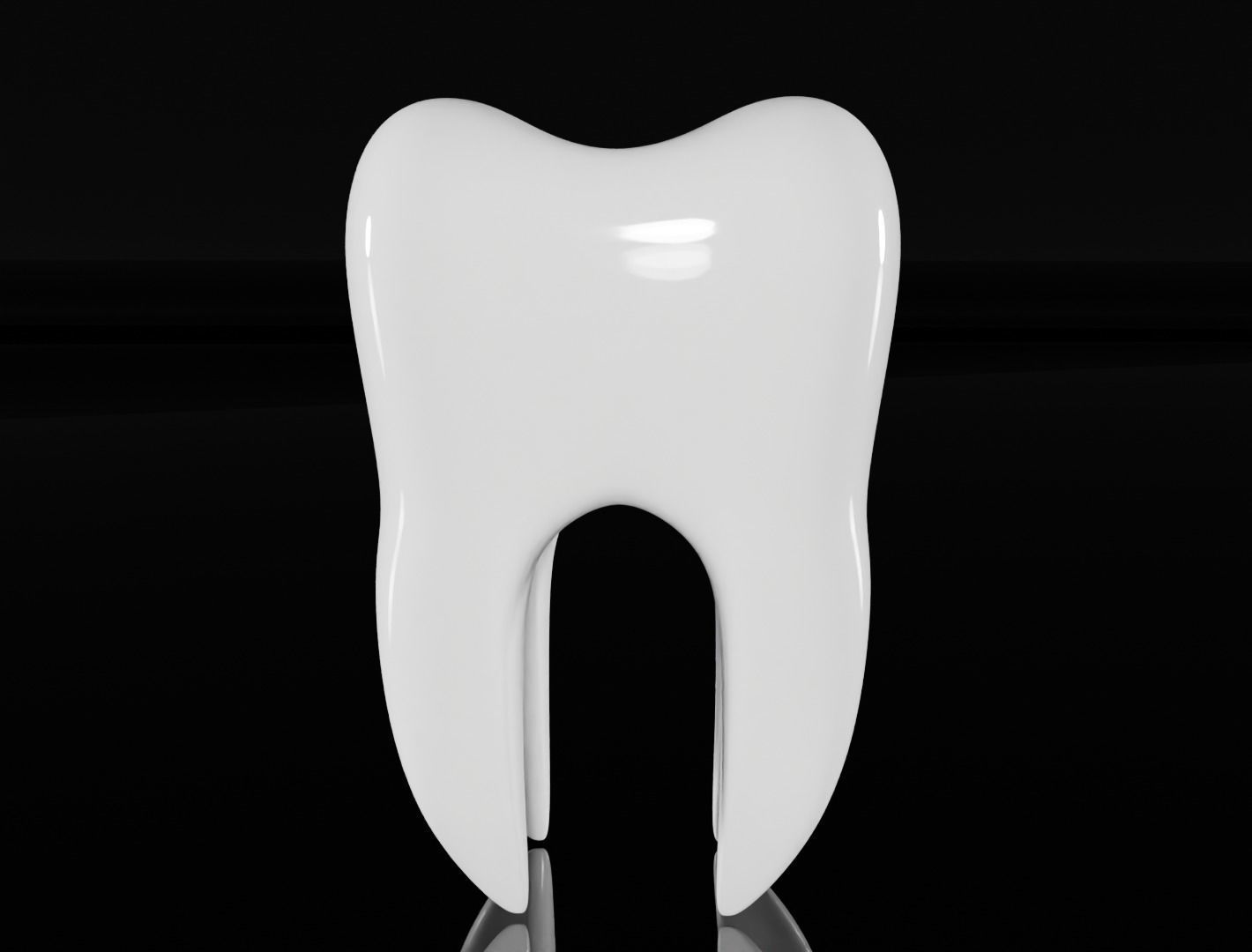 Tooth 3D model  Low-poly 3D model_4