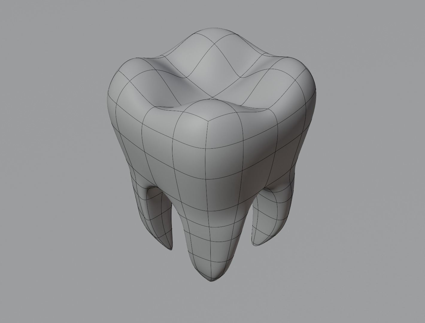 Tooth 3D model  Low-poly 3D model_7