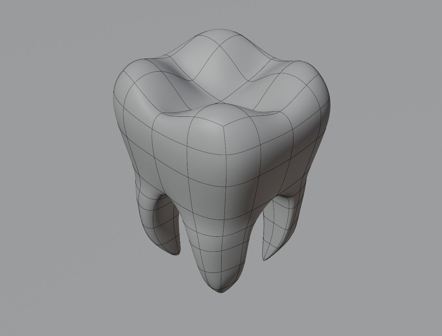 Tooth 3D model  Low-poly 3D model_19