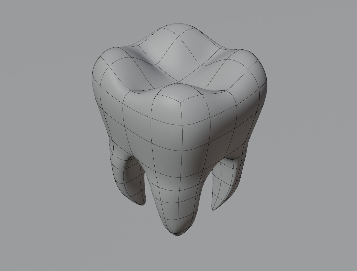 Tooth 3D model  Low-poly 3D model_17